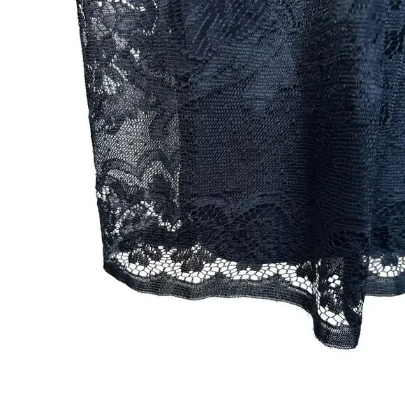 Marina Black Lace Dress - Size 20W - Made in USA - Picture 6 of 9